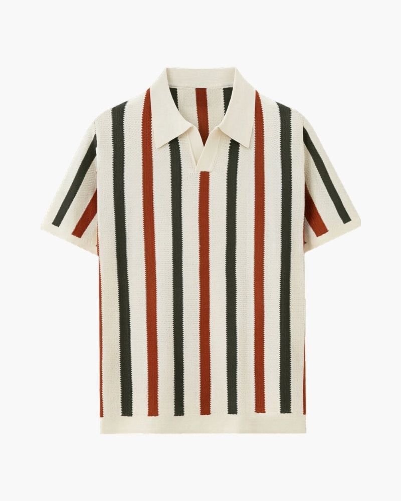 Polo en maille rayé Resort