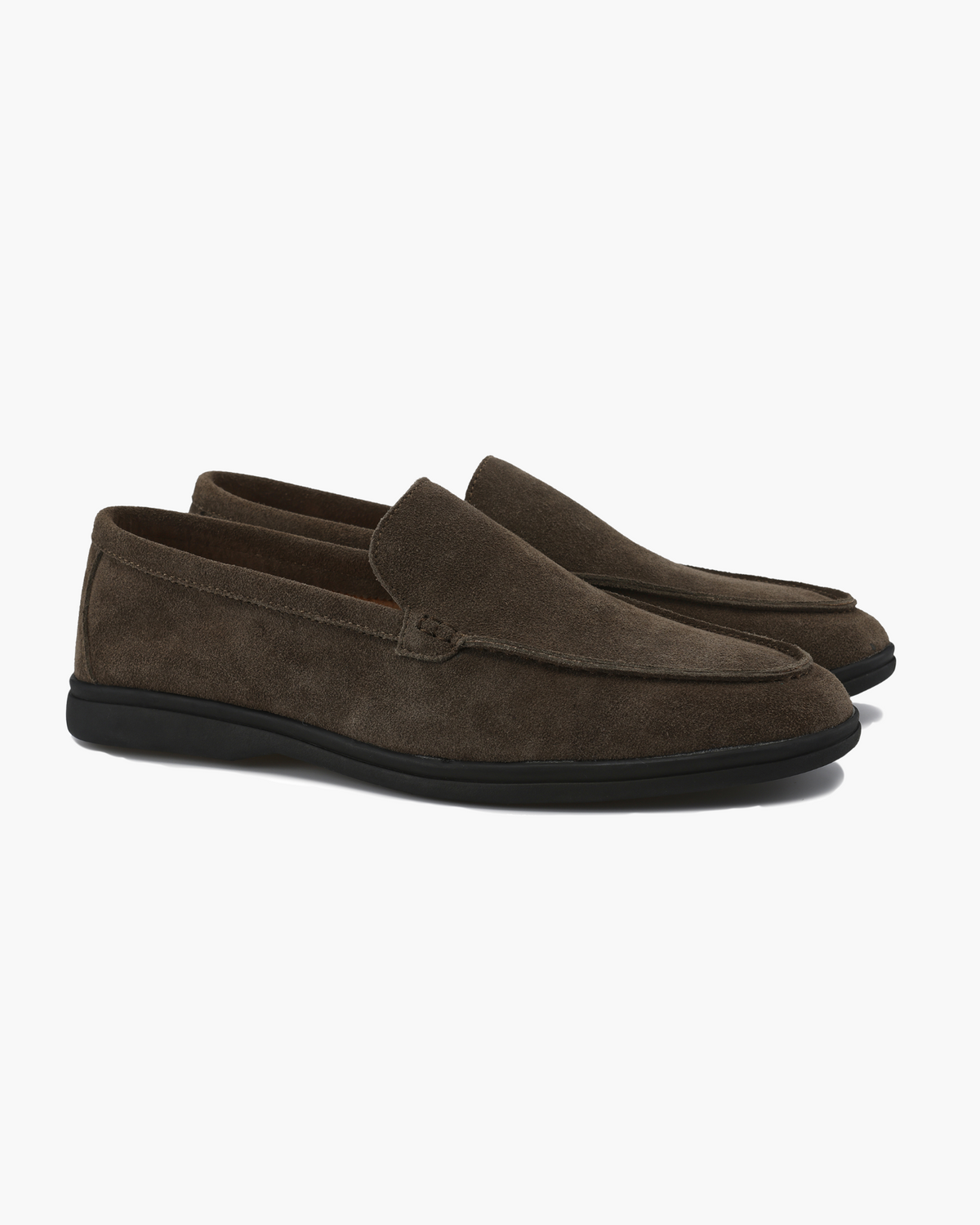 Mocassins premium en daim à semelle noire