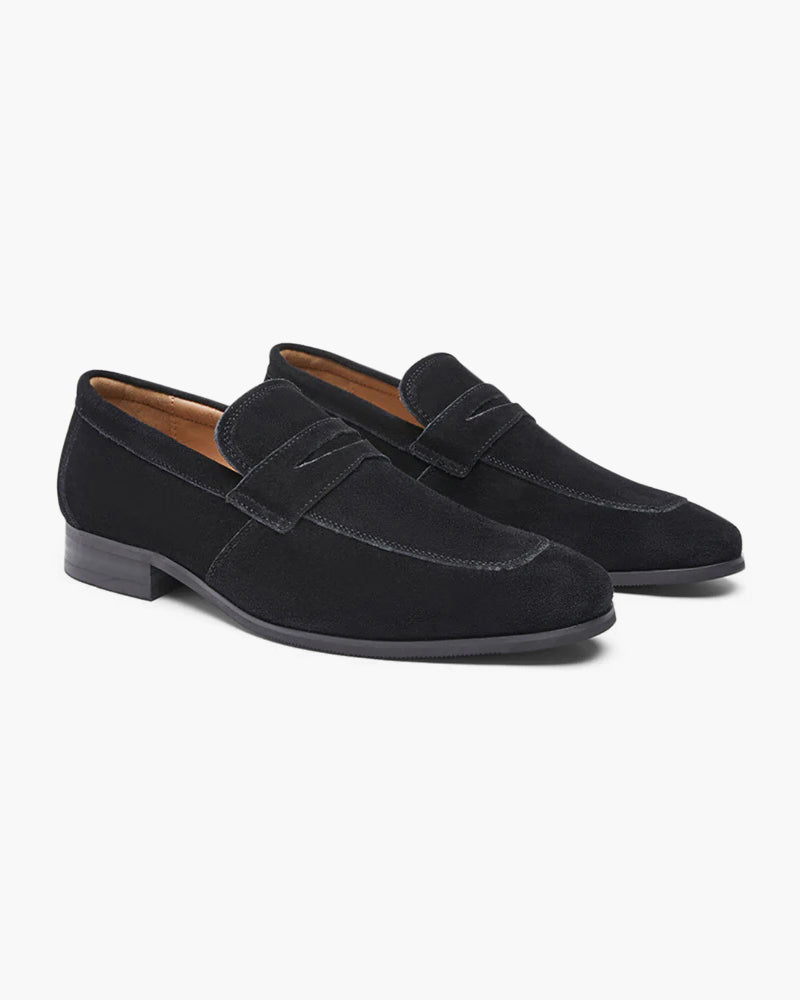 Penny loafers en daim