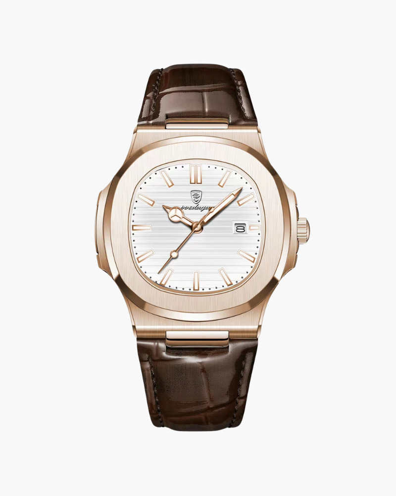 Montre en cuir Lisbonne - Blanc
