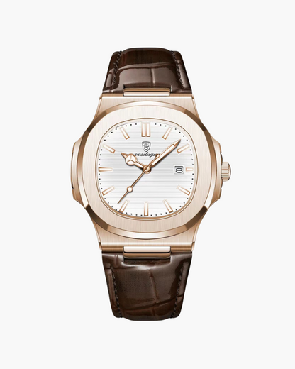 Montre en cuir Lisbonne - Blanc