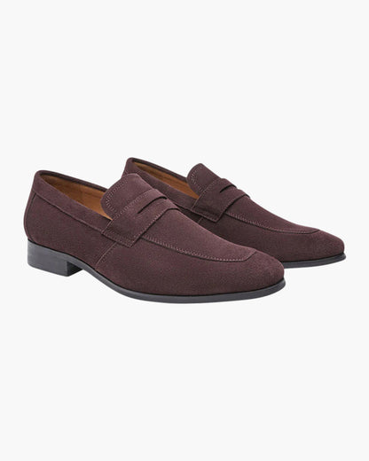 Penny loafers en daim