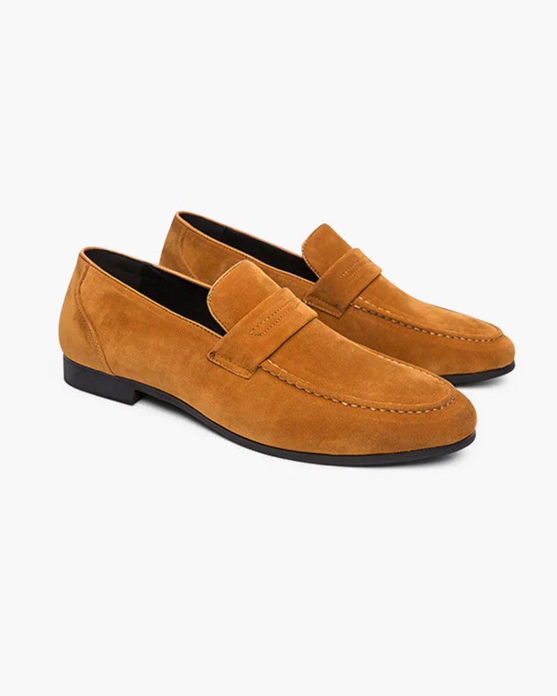 Penny loafers en daim