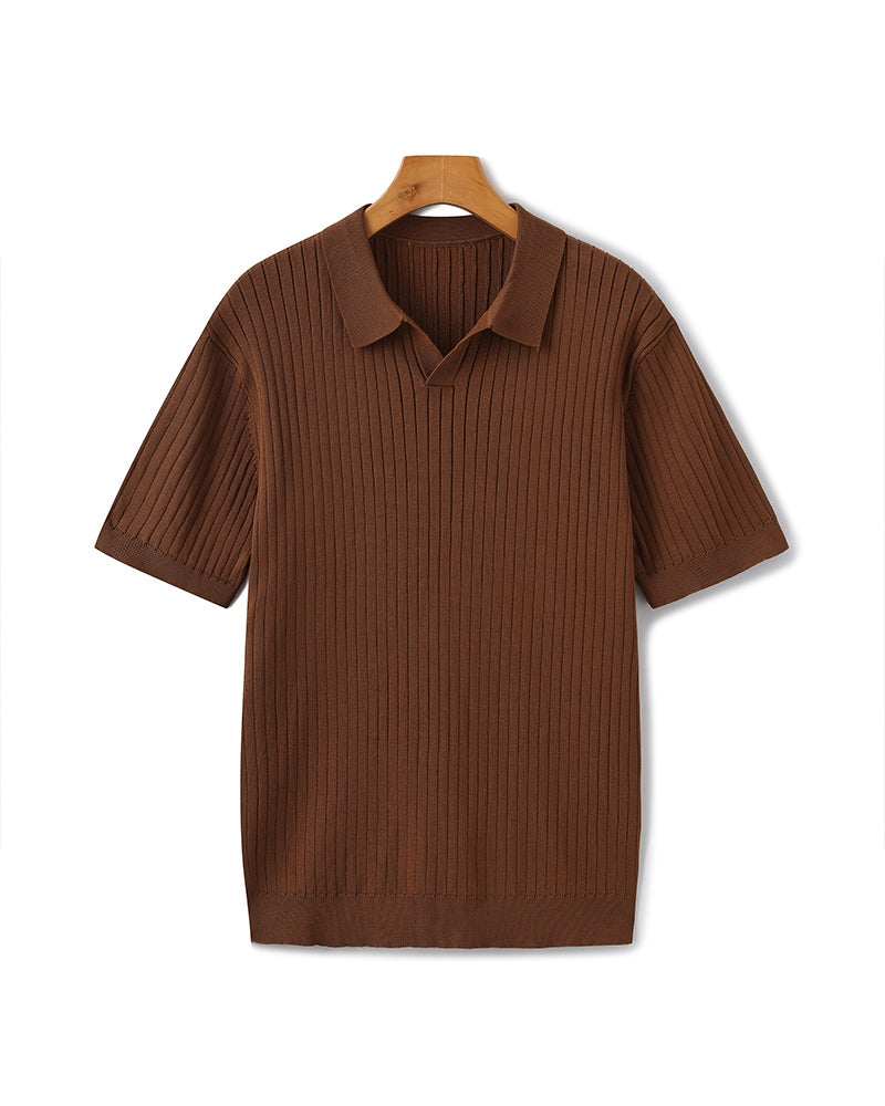 Polo côtelé premium