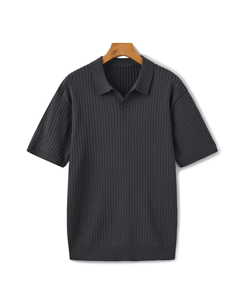 Polo côtelé premium