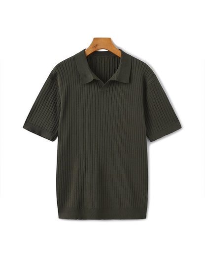 Polo côtelé premium