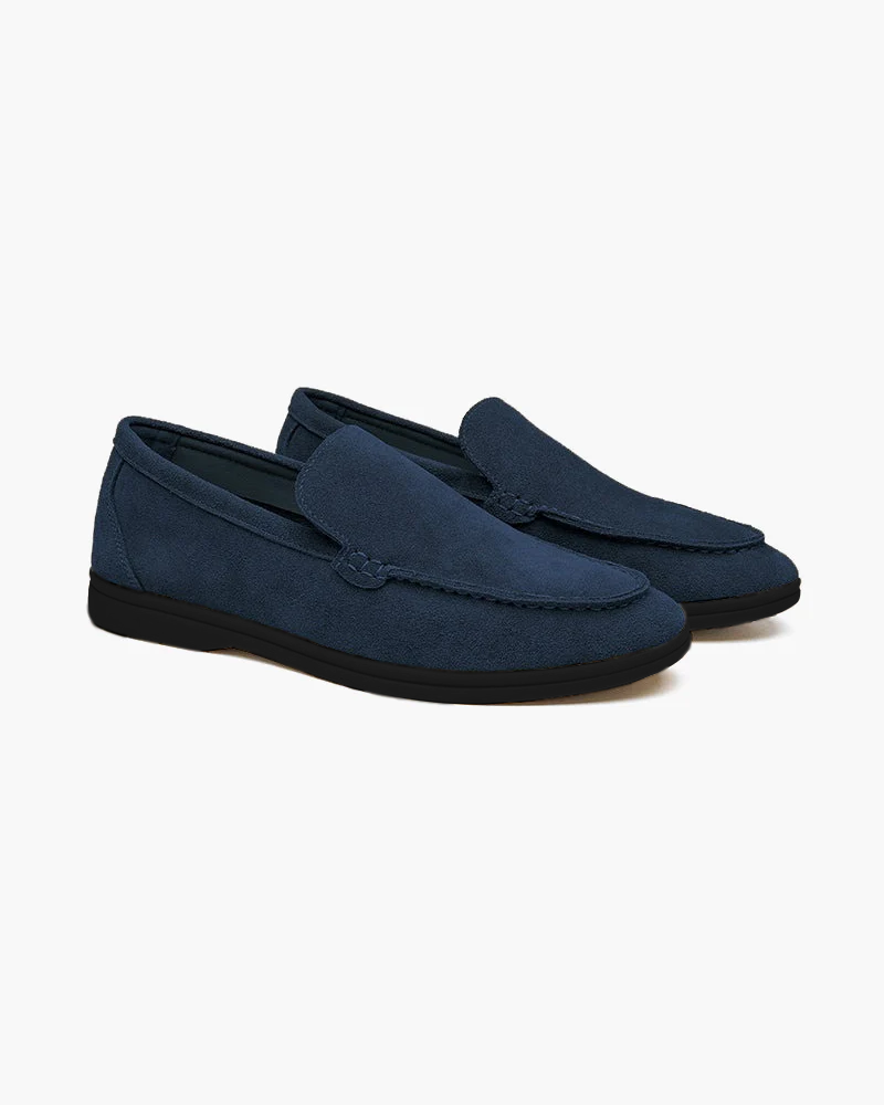 Mocassins premium en daim à semelle noire