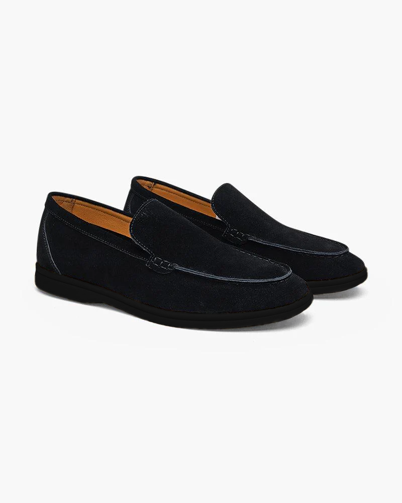 Mocassins premium en daim à semelle noire
