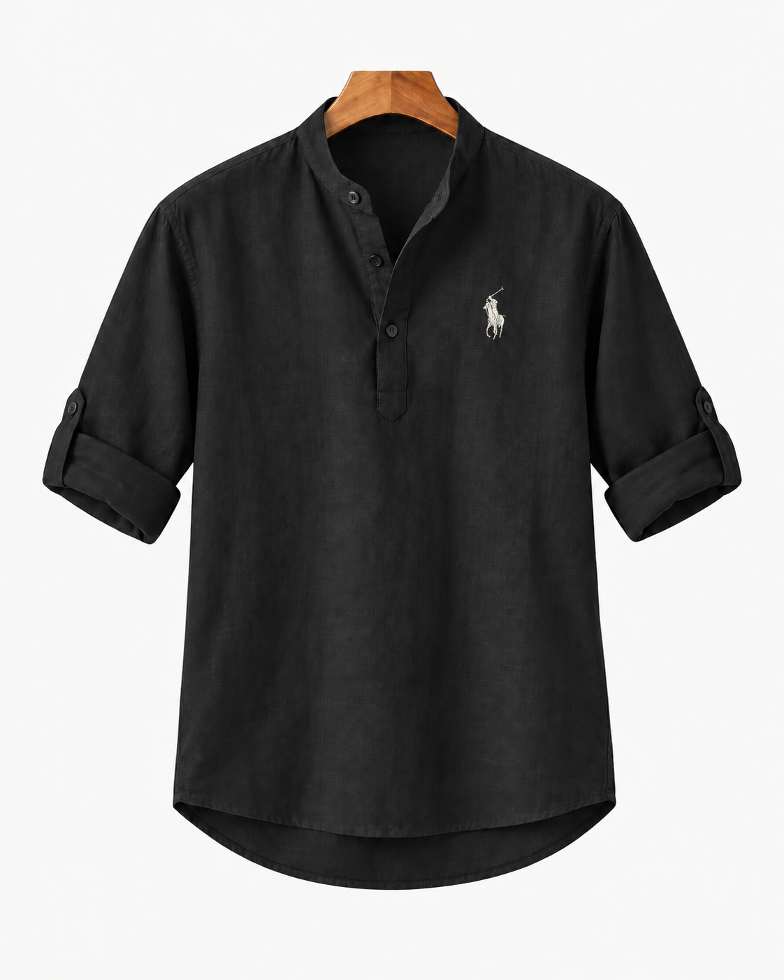 Chemise homme en lin et coton à manches longues